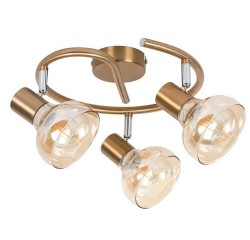 Holly spot,3x40W,antiquegold/amber