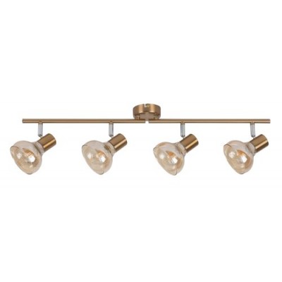 Holly ceiling,4x40W,antiquegold/amber
