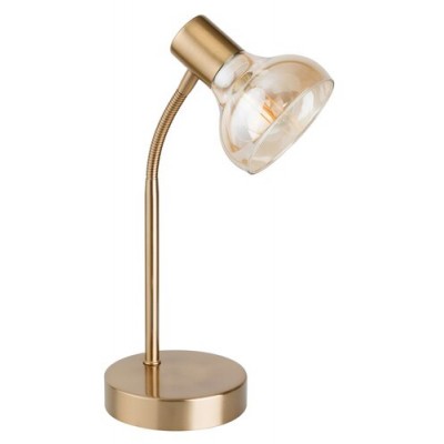 Holly table lamp,1x25W,antiquegold/amber