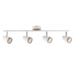 Karen spot,4x4W,w. bulb,white/beech Karen spot,4x4W,w. bulb,white/beech