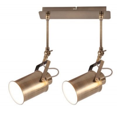 Peter spot E27 2x60W antique bronze