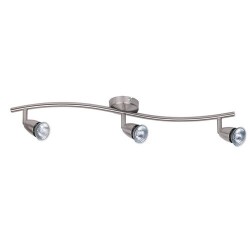 Norman 3x spot satin chrome without bulb Norman 3x spot satin chrome without bulb