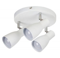 Ebony spot E27 3x Max20W white