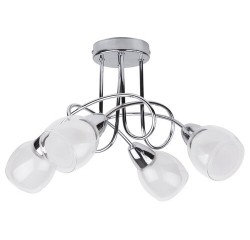 Dave 4arm ceiling E14 4x40W chrome glass Dave 4arm ceiling E14 4x40W chrome glass