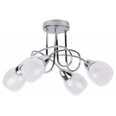 Dave 4arm ceiling E14 4x40W chrome glass