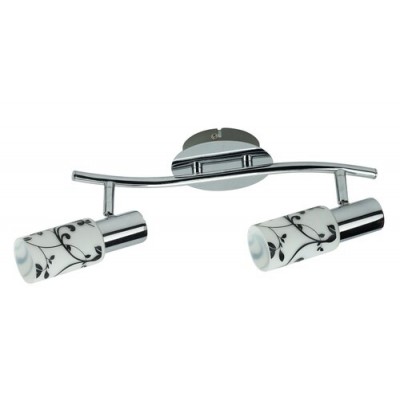 Blossom spot E14 2x40Wchrome opal