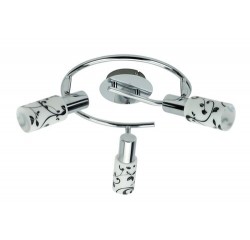 Blossom spot E14 3x40W chrome opal