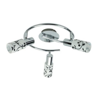 Blossom spot E14 3x40W chrome opal