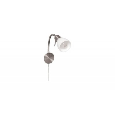 Soma wall lamp E14 40Wsatin chrome opal