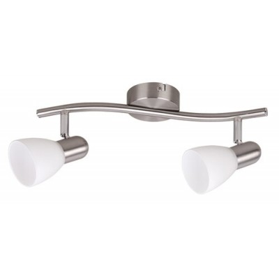 Soma spot E14 2x40Wsatin chrome opal Soma spot E14 2x40Wsatin chrome opal