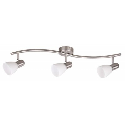 Soma spot E14 3x40Wsatin chrome opal