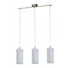 Harmony lux pend.E27 3x60Wst chrm opal