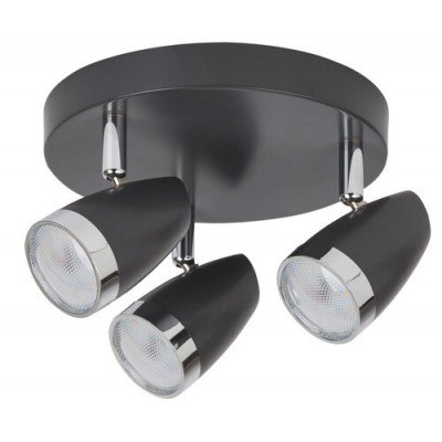 Karen spot LED 3x4W antracit/ chrome