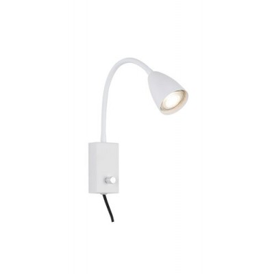 Mika Spot GU10 MAX 25W textile cabel white