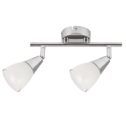 Nicolette spot E14 2xMax40W chrome/white