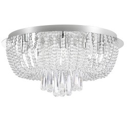 Larisha Ceiling lights G9 6X MAX 40W chrome/transparent Larisha Ceiling lights G9 6X MAX 40W chrome/transparent