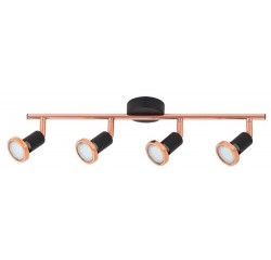 Valentine spot LED GU10 4x3W m.bl/copper Valentine spot LED GU10 4x3W m.bl/copper