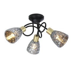 Stacy Ceiling lights E14 3X MAX 40W  black/antique bronze/ tinted colour