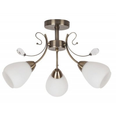 Susan 3arm chandelier E27 3x 60W bronze Susan 3arm chandelier E27 3x 60W bronze