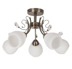 Susan 5arm chandelier E27 5x 60W bronze Susan 5arm chandelier E27 5x 60W bronze