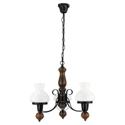 Petronel 3arm chand. E27, 3x60W black