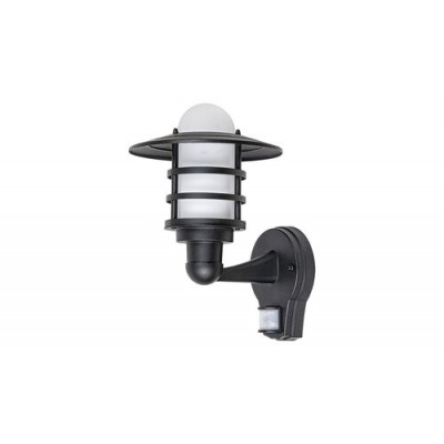 Darrington, outdoor wall lamp, black, E27 1X MAX 20W IP44 buld.excl., with sensor Darrington, outdoor wall lamp, black, E27 1X MAX 20W IP44 buld.excl., with sensor