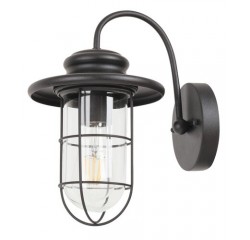 Pavia outd.wallE27 60Wm.blck/transp.IP44 Pavia outd.wallE27 60Wm.blck/transp.IP44