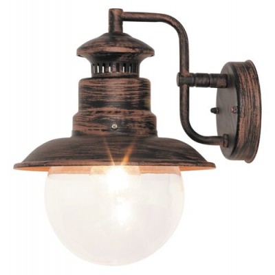Odessa outdoor wall E27 60W antiquebrown