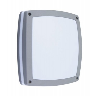 Saba garden lampE27 2x60Walu silver IP44