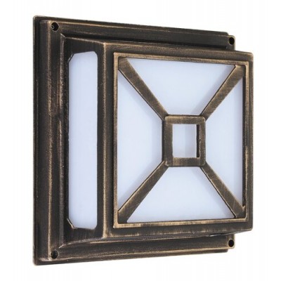 Darius garden lamp E27 2x60W a.gold IP44