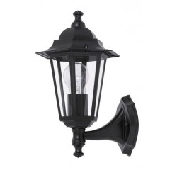 Velence garden wall upE27 60W black IP43
