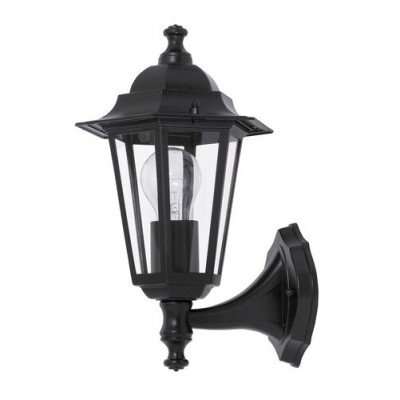 Velence garden wall upE27 60W black IP43
