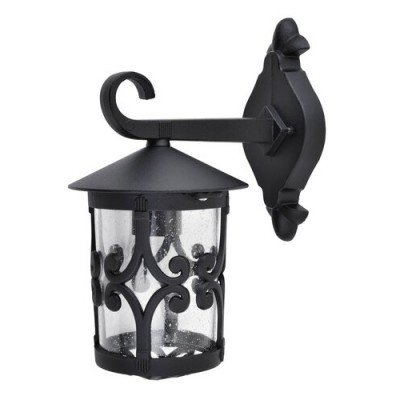 Palma garden wall downE27 100W blck IP23