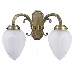Maya 2arm wall lamp E14 2x40W bronz