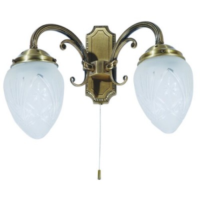 Annabella 2arm wall lampE14 2x40W bronz