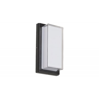 Andorra,  outdoor wall lamp, black/white, built-in LED 12W 680lm 4000K, IP54