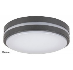 Hamburg, outdoor wall lamp, antrachite/white, built-in LED 10W 720lm 4000K, IP44 D200mm