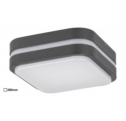 Hamburg, outdoor wall lamp, antrachite/white, built-in LED 10W 680lm 4000K, IP44 200x200mm