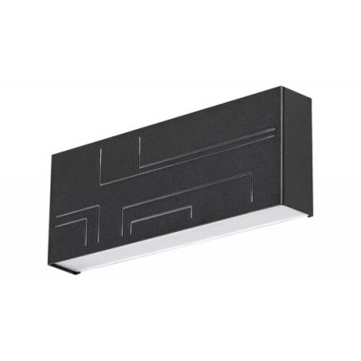 Maribor, outdoor wall lamp, black, built-in LED 12W 780lm 4000K IP65 